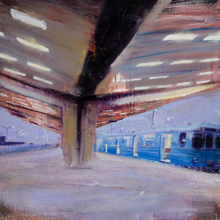 Az első metró 100x100cm